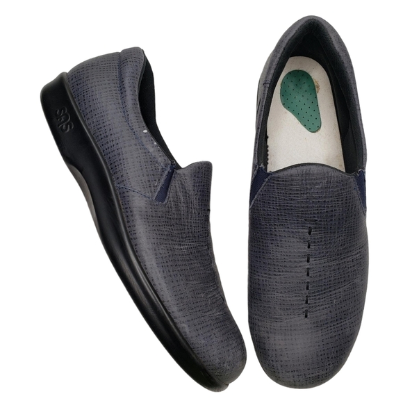 SAS | NARROW WIDTH Charcoal Gray Tripad Comfort Round Toe Loafers Women's 9.5N - Picture 1 of 11